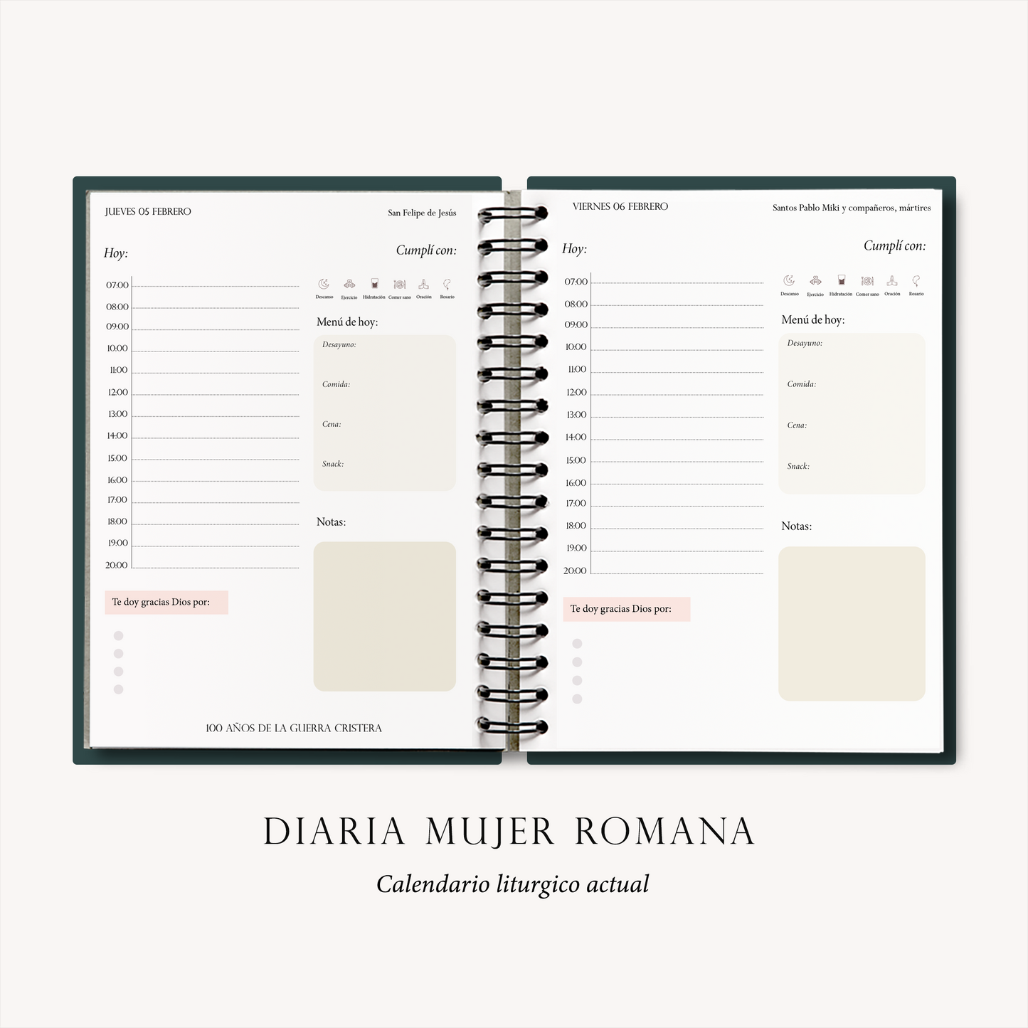 Agenda Cristera 2026 "Nuestra Señora de Guadalupe"