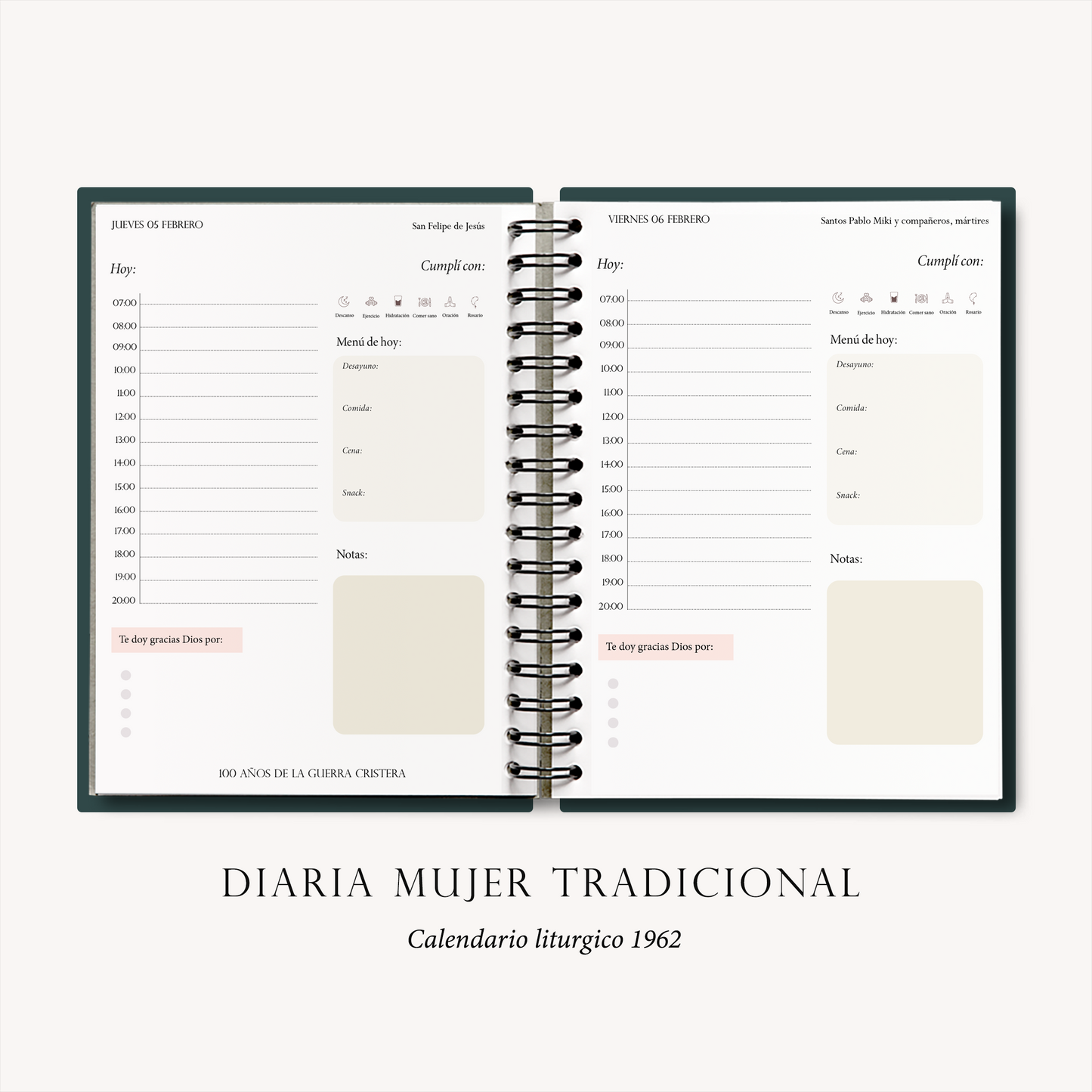 Agenda Cristera 2026 "Nuestra Señora de Guadalupe"