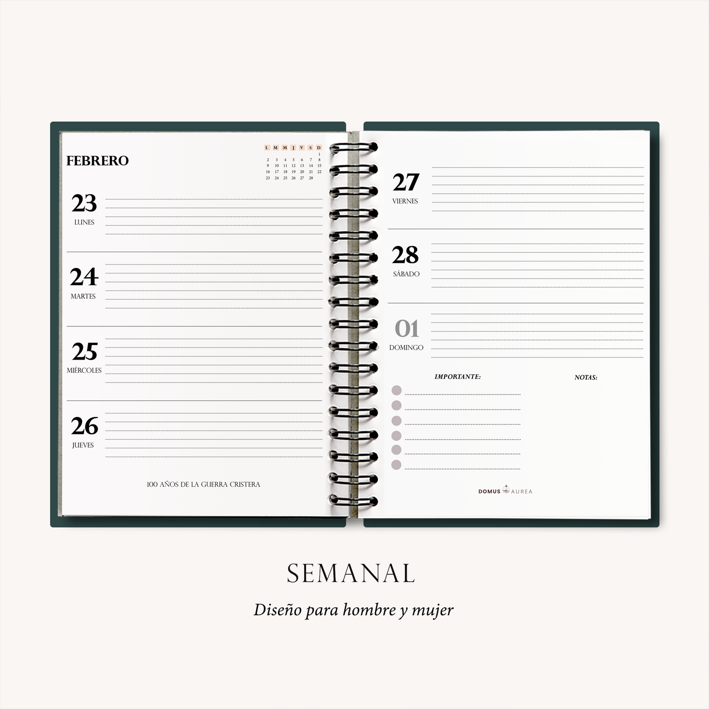 Agenda Cristera 2026 "Nuestra Señora de Guadalupe"