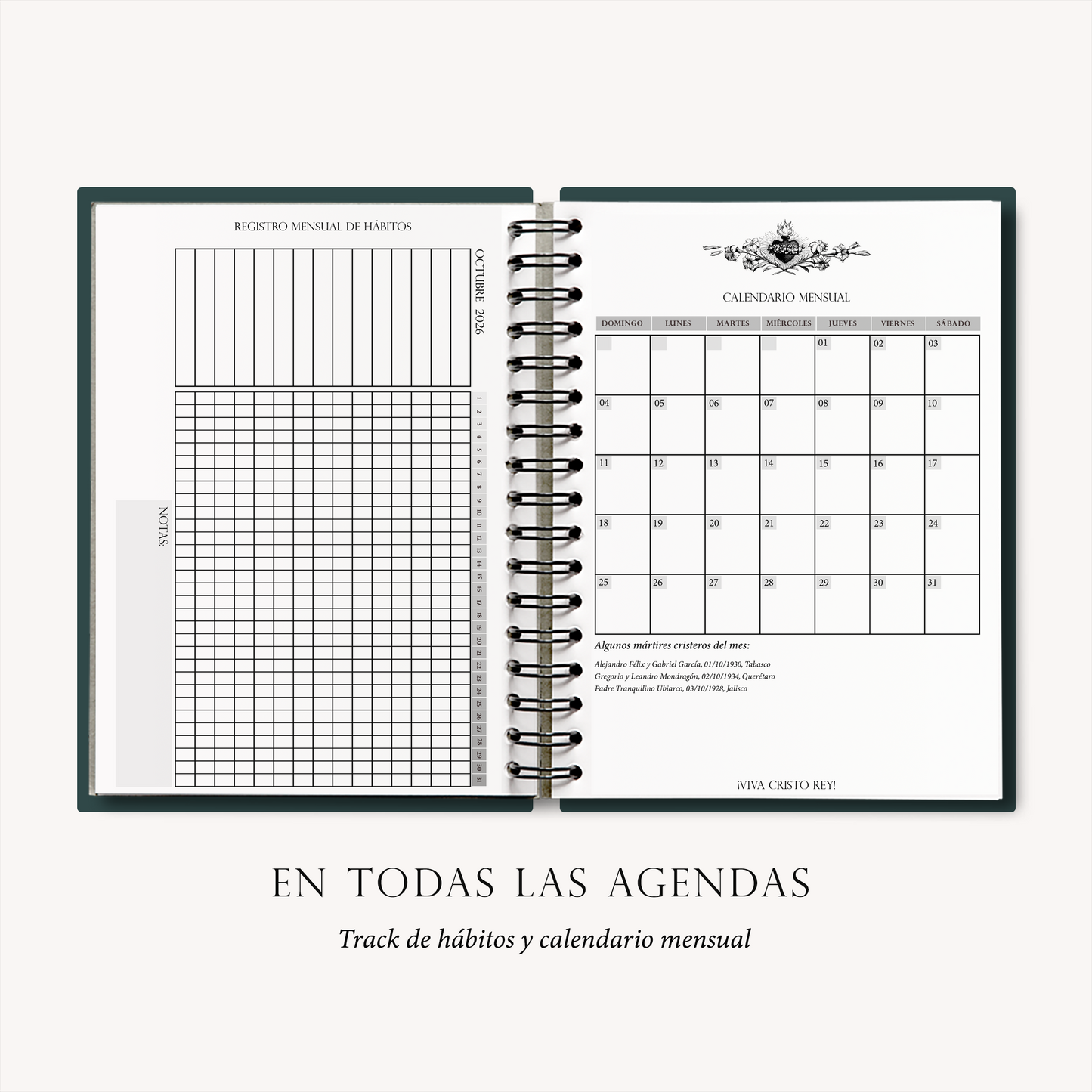 Agenda Cristera 2026 "Nuestra Señora de Guadalupe"